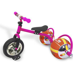 Трехколесный велосипед Bradex Велосипед с колесами в виде мячей БАСКЕТБАЙК розовый