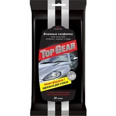 Влажные салфетки Top Gear Авангард для стекол, 30 шт