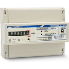 Счетчик электрической энергии Энергомера ЦЭ6803В 1 3ф 1-7.5А 230В 1 класс точности 1 тарифный 4пр М7Р31 DIN - рейка (101003001011068)