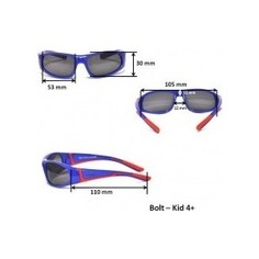 Cолнцезащитные очки Real Kids детские с поляризацией Bolt черный/красный (4BOLBKRDP2)