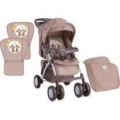 Прогулочная коляска Lorelli RIO + накидка на ножки Бежевый / Beige Daisy Bears 1730