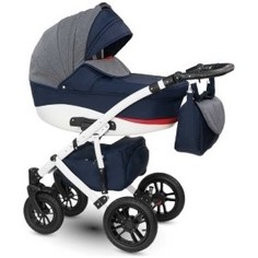 Коляска 2 в 1 Camarelo SIRION XSI-7 синий-серый лен