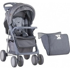 Прогулочная коляска Lorelli Foxy с накидкой на ножки Серый / Grey My Teddy 1833
