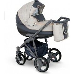 Коляска 2 в 1 Camarelo LUPUS LU-1 т.бежев. эко кожа-св. бежев. Меланж