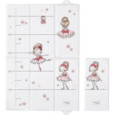 Матрац пеленальный Ceba Baby 40*60 см для путешествий Prima Ballerina white W-305-090-101