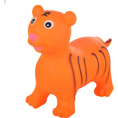 Прыгуны-животные Spring тигренок, pvc, с насосом, 60х30х50см, оранжевый 29