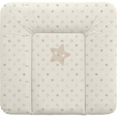 Матрац пеленальный Ceba Baby 70*75 см мягкий на комод Stars beige W-144-066-111