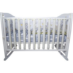 Комплект в кроватку BamBola 6пр лето желтый/серый 602