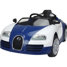 Электромобиль Farfello Bugatti Veyron JE1188 (12V) сине-белый металлик, колеса EVA