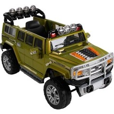 Электромобиль Farfello джип HUMMER JJ255B (12V, EVA) green plastic (зеленый пластик)