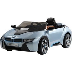 Электромобиль Farfello JE168 BMW i8 (лицензия, 12V, металлик, экокожа) синий