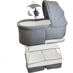 Колыбель Bliss Deluxe серый меланж BA302-STW