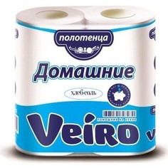 Бумажные полотенца Veiro Домашние белые 2 слоя 2 рулона