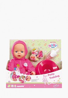 Кукла Zapf my little BABY born быстросохнущая с горшком и бутылочкой, 32 см