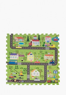 Набор игровой Росмэн Коврик-пазл "Город Пеппы"