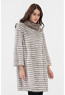 Облегченная шуба из меха норки и кролика Virtuale Fur Collection