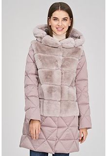 Комбинированная куртка с мехом кролика Virtuale Fur Collection