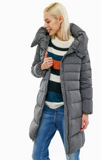 Удлиненный зимний пуховик с капюшоном Add