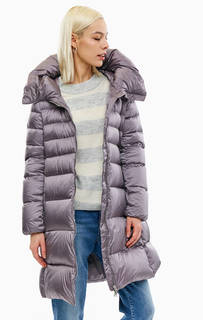 Удлиненный зимний пуховик с капюшоном Add