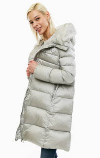 Удлиненный зимний пуховик с капюшоном Add