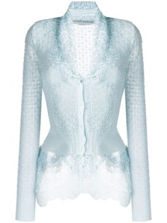 Ermanno Scervino кружевной кардиган узкого кроя