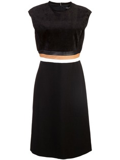 Derek Lam платье без рукавов с контрастным поясом