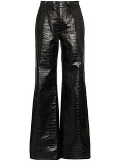 Off-White расклешенные брюки