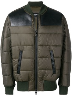 Neil Barrett куртка-бомбер с нашивками