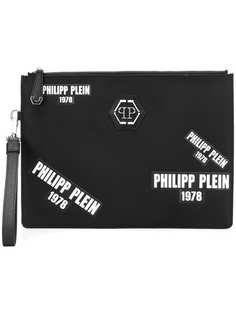 Philipp Plein клатч с нашивкой-логотипом