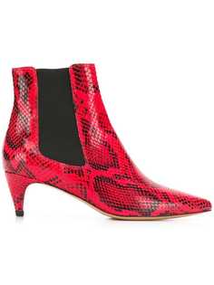 Isabel Marant ботильоны со змеиным принтом