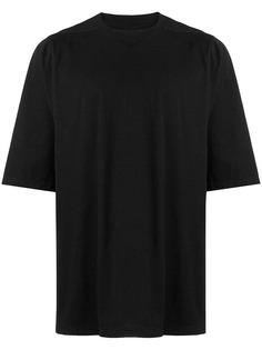 Rick Owens однотонная футболка в стиле оверсайз