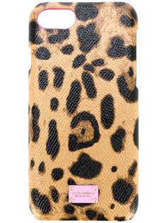 Dolce & Gabbana чехол для iPhone 7 с леопардовым узором