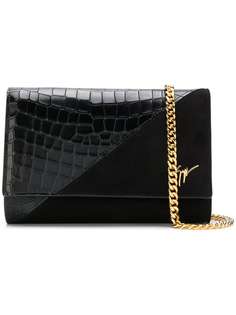 Giuseppe Zanotti Design Cleopatra croc-effect crossbody bag