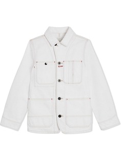 Burberry Kids джинсовая куртка с декоративной строчкой