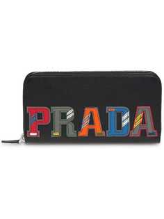 Prada кошелек с заплаткой с логотипом