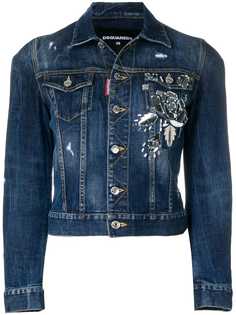 Dsquared2 декорированная джинсовая куртка