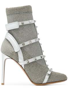 Valentino ботильоны с заклепками Valentino Garavani Rockstud