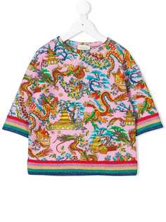 Gucci Kids футболка Chinese dragon