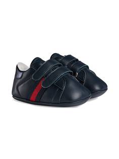 Gucci Kids кроссовки с отделкой Web