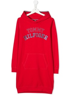 Tommy Hilfiger Junior платье-толстовка с логотипом TEEN