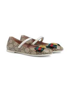 Gucci Kids балетки Childrens GG Supreme