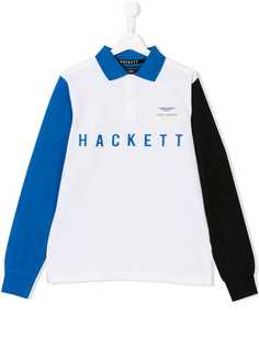 Hackett Kids рубашка-поло с принтом логотипа