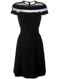 Mugler платье с прозрачными панелями