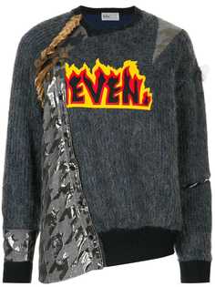 Kolor свитер в стиле пэчворк с вышивкой