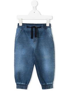 Dolce & Gabbana Kids джинсы с талией на шнурке