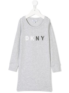 Dkny Kids logo printed jersey dress