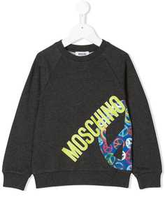 Moschino Kids толстовка с принтом логотипа и знака peace