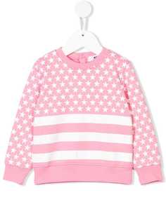 Msgm Kids толстовка с принтом звезд и полосок