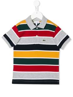 Lacoste Kids рубашка-поло в полоску