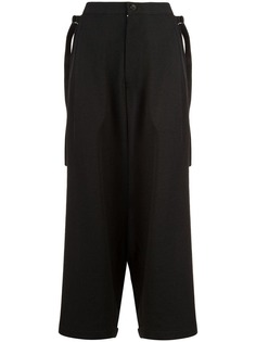 Yohji Yamamoto брюки с завышенной талией